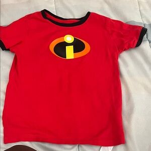 Disney Incredibles Red and Black Kids Costume Shirt